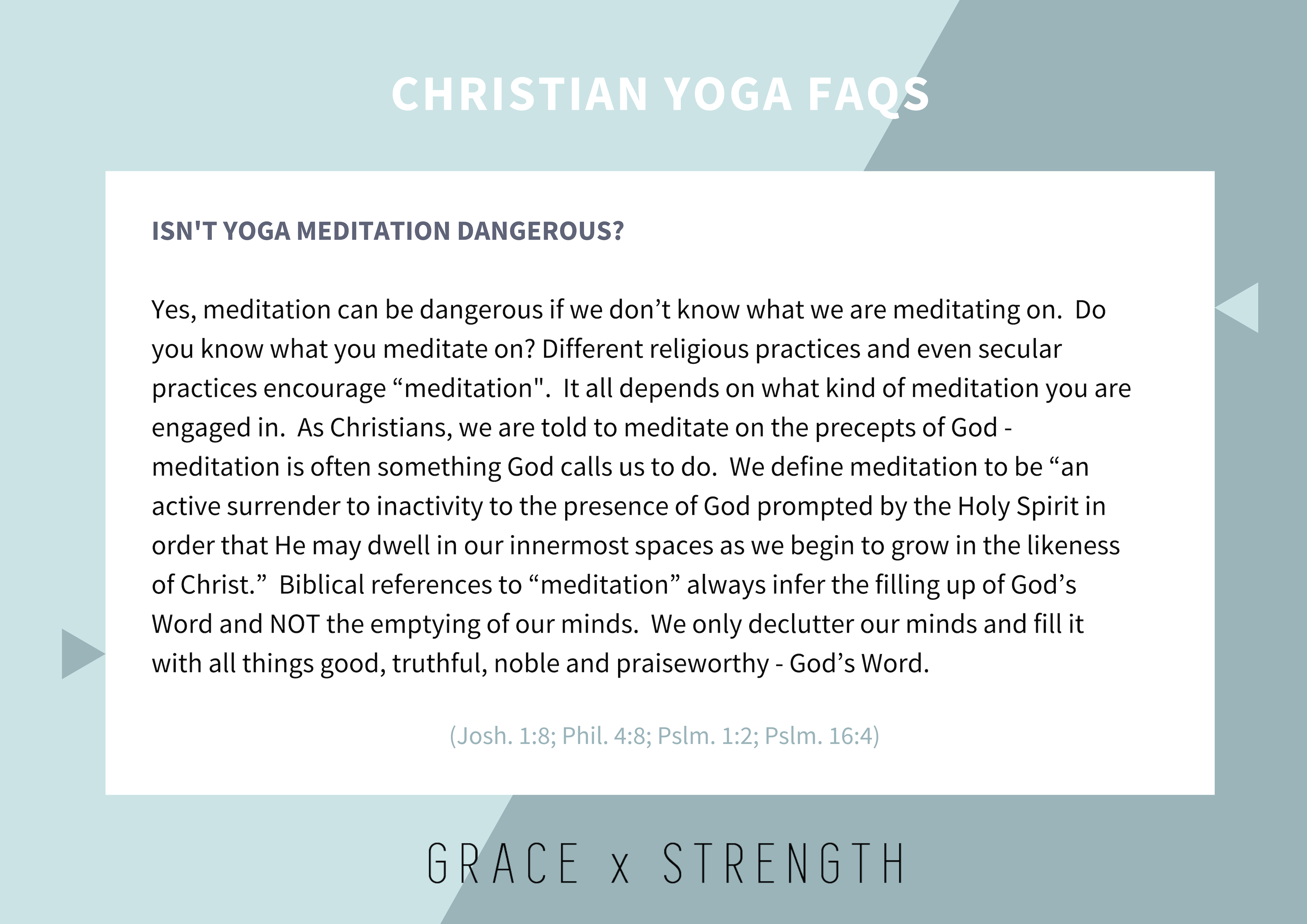 Isn’t yoga meditation dangerous?