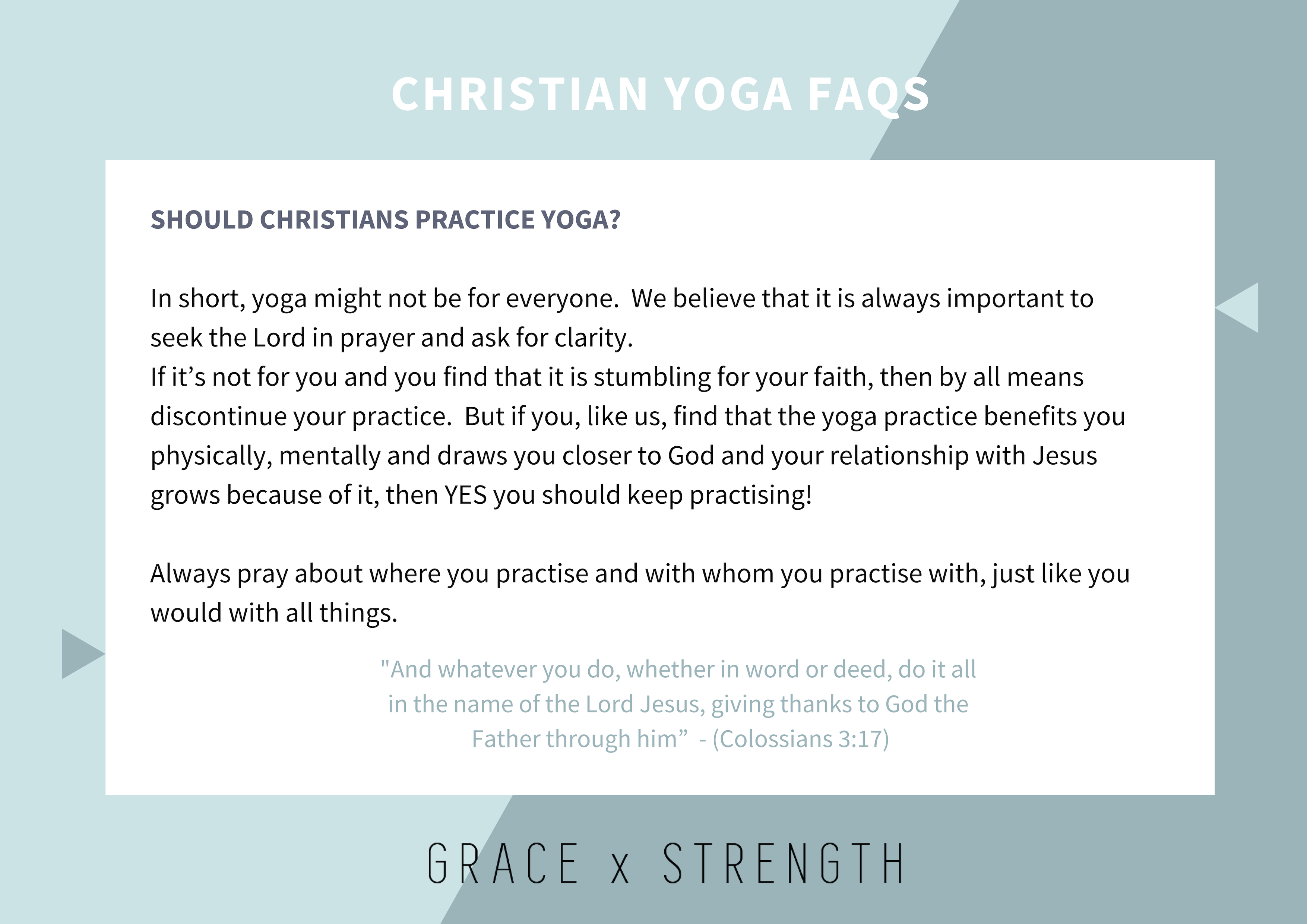 Should Christians Practise Yoga?