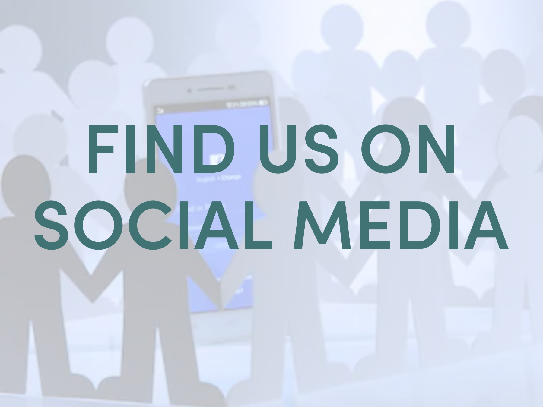 find us on social media icon